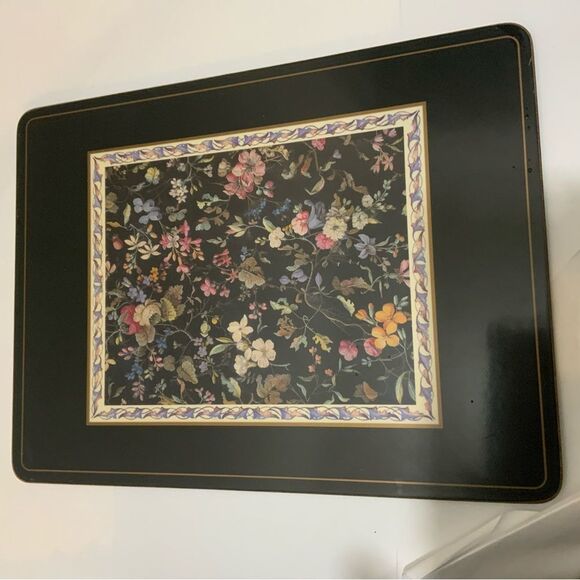 VTG‎ Pimpernel Floral PLACEMATS SET of 4 Floral English Garden Made in  England - Picture 4 of 4